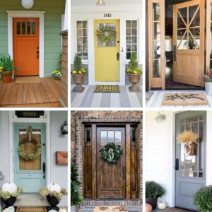 ideas rústicas de puertas de entrada para darle un cambio de imagen a su hogar